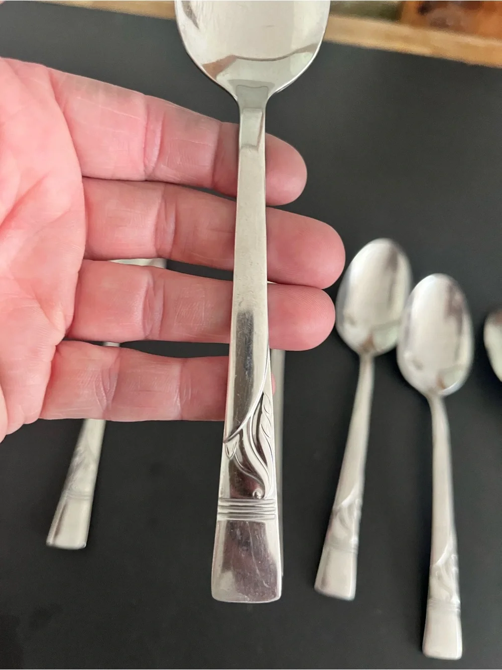 Stainless Steel Silver Teaspoon Set - 6 Pack
